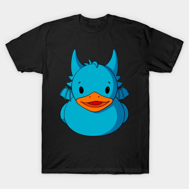 Blue Dragon Rubber Duck T-Shirt by Alisha Ober Designs